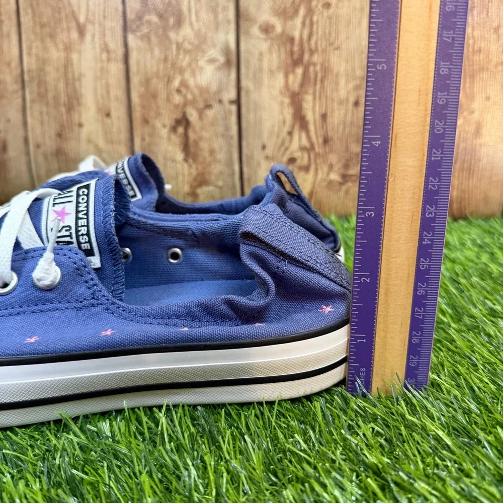 Converse CTAS Shoreline Slip Sneaker Womens Size 8 Indigo Storm Pink Stars New